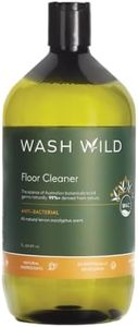 Wash Wild Floor Wash 1L, Natural Lemon Eucalyptus Scent, Concentrated & Non-toxic formula, Safe on all surfaces