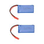 YUNIQUE UK 2 Pieces Rechargeable Lipo Battery (3.7V 730mAh) for Drone Quadcopter Wltoys V636 V686 V686G V686K JJRC V686