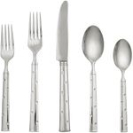 Kate Spade New York Larabee Dot 5-Piece Flatware Set, 0.9 LB, Metallic