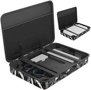 Starlink Gen 3/Mini Ethernet Adapter Multi-Ports Starlink Mini Ethernet Cable Network Adaptor 4 RJ45 Outputs + Travel Case for Starlink Gen 3 Standard Dish, Router, Cables, Power Supply, Kickstand & M