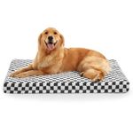 JOEJOY Orthopedic Large Dog Bed with Zipper Detachable, Memory Foam Dog Mat Mattress Washable, Dog Crate Mattress Large Dog Pillow Bed with Egg-Crate Foam for Golden Retriever, Grey/92x69x8cm