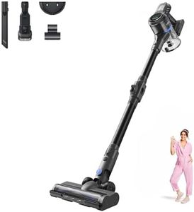 DREAME J30 Cordless Stick Vacuum Cleaner, 24K Pa Powerful Suction, 7x2500 mAh Battery, 60 Minutes Running Time, Folding Tube for Corner Cleaning, 0.5 Litre