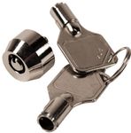 FJM Security MEI-2607 High Security Computer Lock with Chrome Finish, Keyed Alike