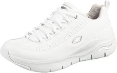 Skechers Women's ARCH FIT CITI DRIVE Sneaker, White, 6 UK medium