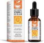 Premium 20% Vitamin C Serum for Face with Hyaluronic Acid, Natural Anti Aging & Wrinkle Facial Serum for Man and Woman, Boost Skin Collagen,Hydrate & Plump Skin, Even Skin Tone, for Day & Night