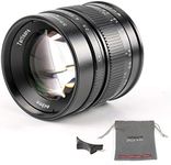 7artisans 55mm F1.4 APS-C Manual Fixed Lens for Fuji X Mount Cameras Like X-A1 X-A10 X-A2 X-A3 X-AT X-M1 XM2 X-T1 X-T10 X-T2 X-T20 X-Pro1 X-Pro2 X-E1 X-E2 X-E2s (Black)