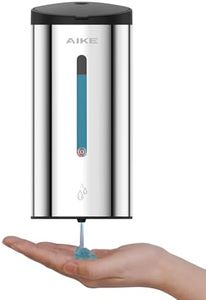 AIKE Classic Automatic Soap Dispenser,25 oz Liquid Wall Mount,Polished Stainless Steel Finish Model AK1205E