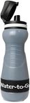 WATER TO GO Sugarcane Filter Bottle with Replaceable 3 Stage Filter which removes 99.99% of Bacteria & Contaminents and Improves Taste - Hiking, Camping & Travelling - BPA Free, 55cl (Black)