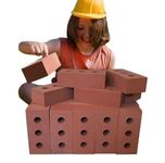 Bluecaps 30-Piece Foam Builder's Brick Set For Kids - Build Imagination, Skills & Strength Through Indoor/Outdoor Play