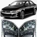 Able Sporty Half Car Magnetic Sun Shade Curtains for Mitsubishi Lancer Set of 4