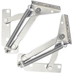 2 PCS 80 Degree Foldable Cabinet Hinges,Spring Hinges Lifting Brackets