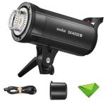 Godox SK400IIV 400Ws Strobe Studio Flash GN65 5700K 2.4G with LED Modeling Lamp Bowens Mount Monolight Strobe Light for Studio, Portrait, Commerce Photography, etc (SK400II Upgraded Version)
