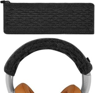 Geekria Thickening Sweater Headband Cover, Compatible with Skullcandy Crusher 360 Wireless, Venue, Hesh3, Sennheiser HD598, HD515, HD380 Headphones/Stretchable Knit Fabric Protector Sleeve (Black)