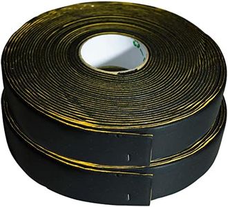 Ralertreik Pack 2 Cintas Armatech 15mtr. 3 mm x 50 mm x 15 mm de Caucho Elastomérico Adhesivado para Aislante Térmico, Tuberías Aire Acondicionado, Puertas, Ventanas. Aísla Todo Tipo de Superficie