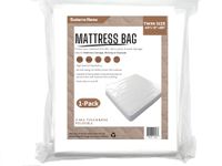 Ecoterra Home Twin Mattress Bags for Moving and Disposal 86''x40''x12'',Waterproof Storage Mattress Cover Twin for Mattress or Boxspring, Dust Proof Moving Suppliers 1PK.