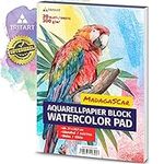 Watercolour Paper 300 g/m², DIN A4, White, 20 Sheets, Watercolour Pad by Tritart