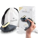 Manta Pulse Electric Scalp Massager Shampoo Brush, Healthy Hair Growth, Scalp Exfoliator Brush Head Scrubber, Hair Shower Scrub, Exfoliating Massage, Hair Brush Shower Holder Also Included - Blue