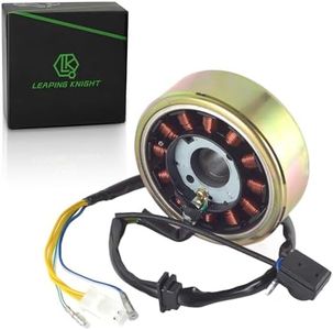 GY6 Magneto Stator with Flywheel Rotor Kit 5 Wire Copper Powersports Stators for GY6 50cc 125cc 150cc 4 Stroke Moped Scooter ATV Quad Go Kart Scooter