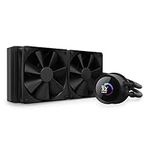 NZXT Kraken 240 - RL-KN240-B1 - 240mm AIO CPU Liquid Cooler - Customizable 1.54" Square LCD Display for Images, Performance Metrics and More - 2 x F120P Fans - Black