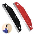 Paint Edger Tool, 2 Pcs Paint Trim Guard Wallpaper Scrape Skirting Board Tool Stainless Steel Shield Straight Skirting Board Tool Paint Edging Decorating Tool for Cutting Precision Smearing Repairing