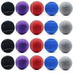 Magicorange 20 PCS Precut Walker Tennis Balls for Walker/Furniture Legs Floor Protection, Heavy Duty Long Lasting Felt Pad Glide Coverings (Black+Purple+Red+Dark Blue+Grey)