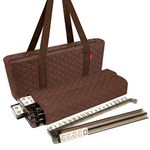 NEW! - Linda Li™ American Mahjong Set - 166 Premium Ivory Tiles, All-In-One Rack/Pushers, Brown Soft Bag - Classic Full Size Complete Mah Jongg Game Set