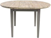 Florence round extended table (92-117cm). Stunning extendable kitchen table in Dove Grey. Quality round table.