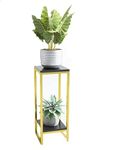 New Mark Impex Modern Tall Plant Stand, Metal Iron Display Stand Potted Plant Stand, Suitable for Indoor Storage Box Home Decor/B/55CM