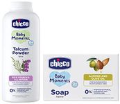 Chicco Talcum Powder 300g with Soap 125g