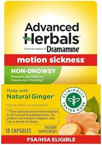 Dramamine Non-Drowsy Naturals with Natural Ginger, 18 Count