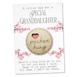 Maise & Rose Pocket Hug For Granddaughter Token | Gift For Granddaughter | Thinking Of You | Miss You | Birthday | Moving | Cheer Up Gift | Letterbox Gift | Get Well Soon | TKG