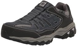 Skechers Mens Cankton Ebbitt Steel Toe Construction Shoe, Navy/Grey, 13