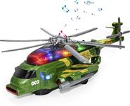 YongnKids Helicopter Toys- Airplane Toys for Toddlers Boys 1-3 4-7 Birthday Gifts, Toys Airplane- Helicopter with Musical and Lights for 2 3 4 5 6 Year Old Boys Girls, Helicopter Military Toys ﻿