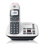 Motorola D5011+ Digital Cordless Phone with answering Machine Call Block and Volume Boost Cordless