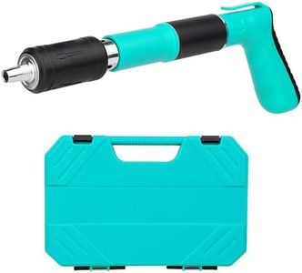 SONEE Concrete Nail Gun Kit, 5 Speed Adjustable Manual Nail Gun for Concrete, Woodworking Decoration Nailer Gun, Wall Fastening Tool (Green)