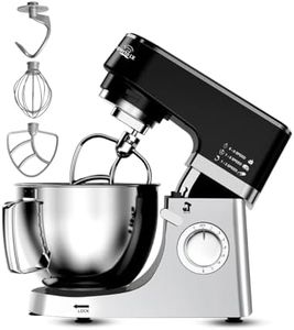 INALSA Esperto LX 1300 W Stand Mixer  Digital Presets  5.3 L Stainless Steel Bowl |Pure Copper Motor All Metal Gears  Dough Hook, Beater & Whisk Dishwasher Safe|Ideal for Baking &Kneading Black