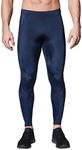 CW-X Men's Stabilyx Joint Support Compression Sports Tights, True Navy, Large