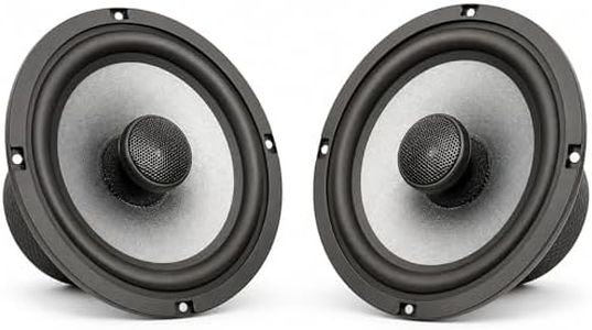 Amagkon 6.5Inch Two Way Coaxial Car Audio Speaker, Mica Wood Cone,110Watt Max 4Ohm 50-20KHz Frequency Response for Car Component Stereo, High-Efficiency Speaker for OEM Power, Pair
