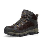 NORTIV 8 Men's Waterproof Hiking Boots Outdoor Mid Trekking Backpacking Mountaineering Shoes JS19004M,Size 9.5,Brown,JS19004M