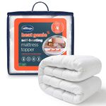 Silentnight Self Heating King Mattress Topper - Warm Cosy Mattress Pad Topper Featuring Heat Reflecting Foil and Thermal Lining to Retain Heat - King