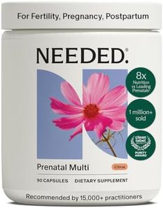 Needed. Multivitamin for Prenatal | Prenatal Multi Essentials Capsule - Pregnancy, Breastfeeding, Postpartum | Expertly-Formulated & Third-Party Tested, Citrus Scent Insert | 30-Day Supply