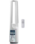 Pro Breeze® Silent Bladeless Portable Tower Fan - Ultra Quiet Standing Air Circulator with Remote Control, Timer, 6 Speeds & LED Display