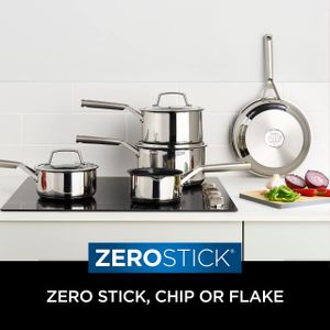 Ninja ZEROSTICK 5-Piece Cookware Set – Non-Stick Stainless Steel