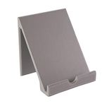 OSCO Grey Faux Leather Tablet Holder | iPad Holder | Phone Stand | Book Support | Document Mount | H18 x W16 x D14.5 cm