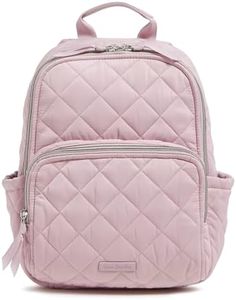 Vera Bradley women's Performance Twill Small Backpack, Hydrangea Pink, One Size