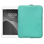 kwmobile Neoprene Pouch Compatible with 12,4"-12,9" Tablet - Universal Sleeve Case Cover with Zipper for Tablet - Mint