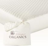 100% Cotton Organic Mattress Protector - Breathable & Cooling Mattress Protector Twin Size - Premium 300GSM Quilted and Noiseless Machine Washable Organic Cotton Mattress Protector (Ivory, Twin)