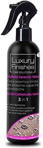 Luxury Finishes - Hybrid Ceramic Wax, Cera ibrida ceramica, Cera ceramica auto moto, Idrofobica, nanotecnologia, 500 ml
