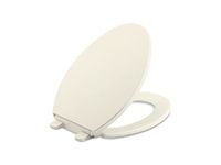 Kohler K-4774-96 Brevia Elongated Toilet Seat with Q2 Advantage, Biscuit