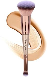 Daubigny Makeup Brushes Dual-ended Foundation Brush Concealer Brush Perfect for Any Look Premium Luxe Hair Rounded Taperd Flawless Brush Ideal for Liquid, Cream, Powder,Blending, Buffing,Concealer